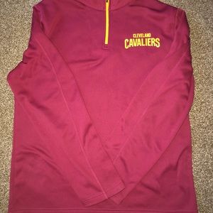 NBA TX3 Warm Cleveland Cavaliers 1/4 Zip Pullover size large